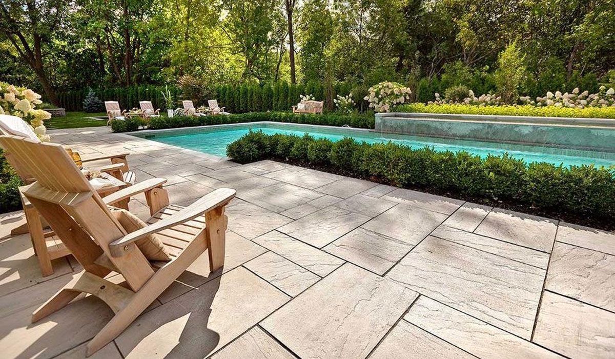 Paver Stone Pool Patio Design Hamptons NY
